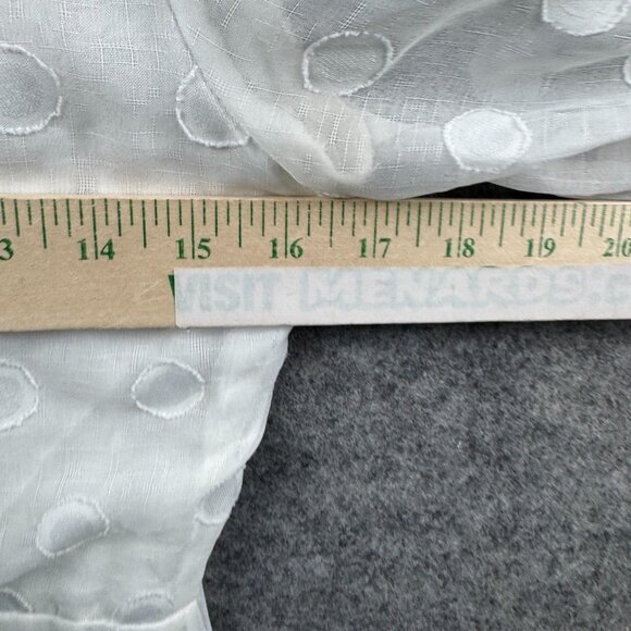 Lulus Dress Womens M White Polka Dot Sheer V Neck Babydoll Ruffle Coquette Y2K - Picture 9 of 10